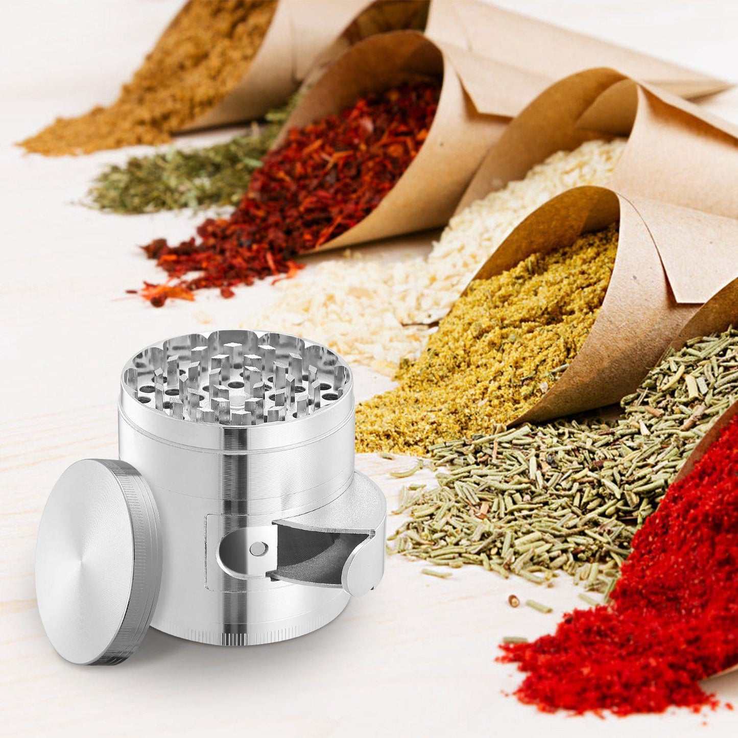 Herb Spice Tobacco Grinder __stock:150 Kitchen & Dining refund_fee:1200