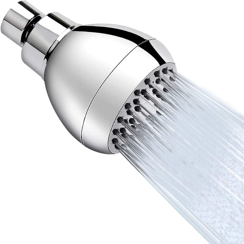 High Pressure Shower Head 3" Anti-clog Anti-leak Fixed with Adjustable Swivel Brass Ball Joint __stock:200 Bath refund_fee:800