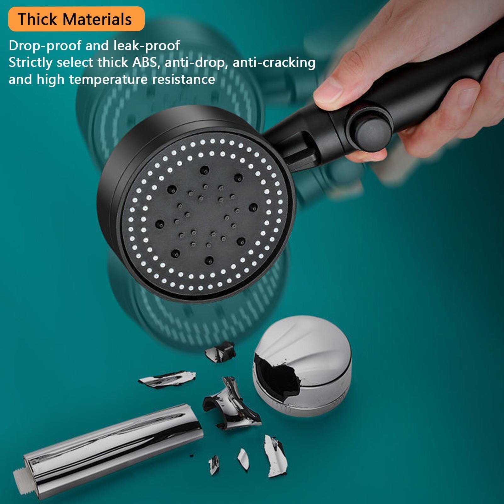 High-Pressure Shower Head 5-Modes Adjustable Faucet Aerator Water Saving __stock:200 Bath refund_fee:800