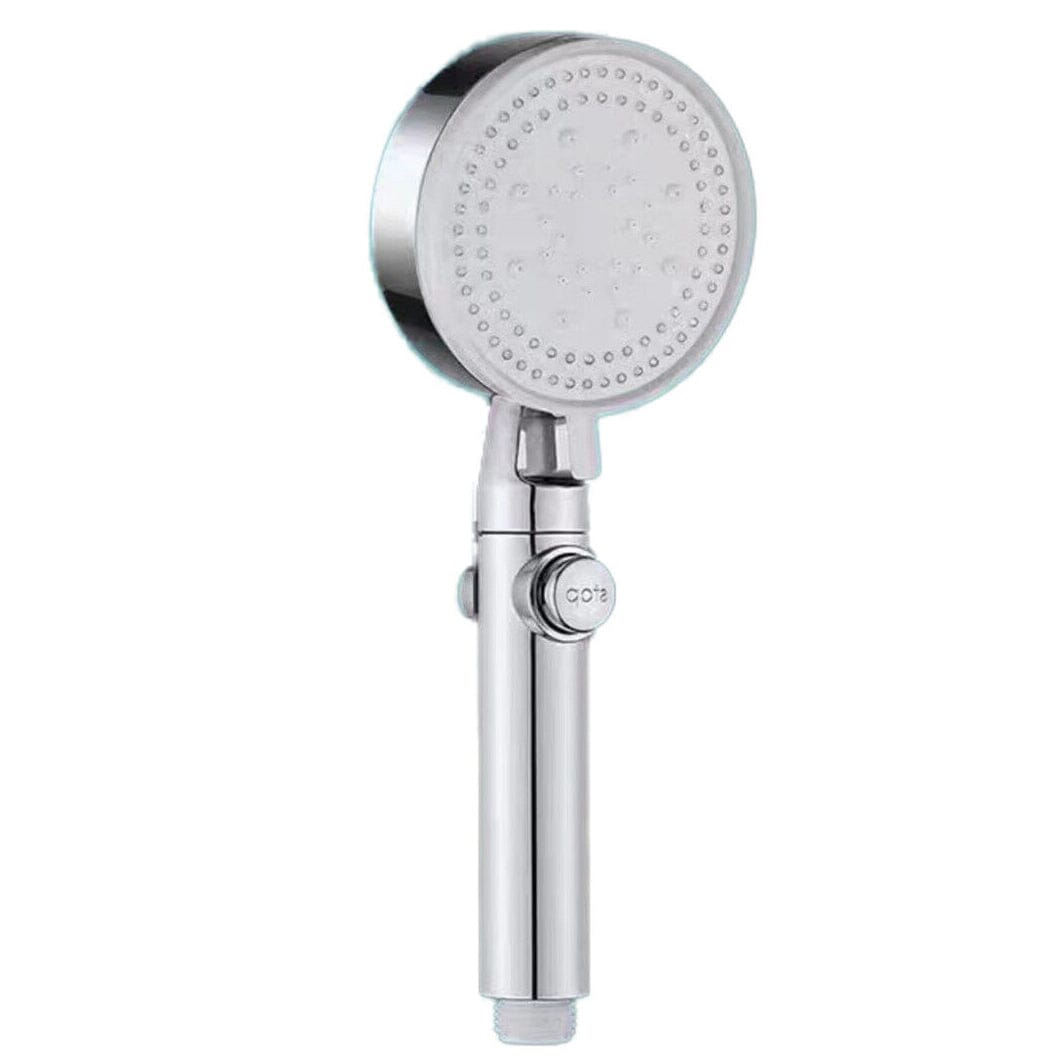 High-Pressure Shower Head 5-Modes Adjustable Faucet Aerator Water Saving Silver __stock:200 Bath refund_fee:800