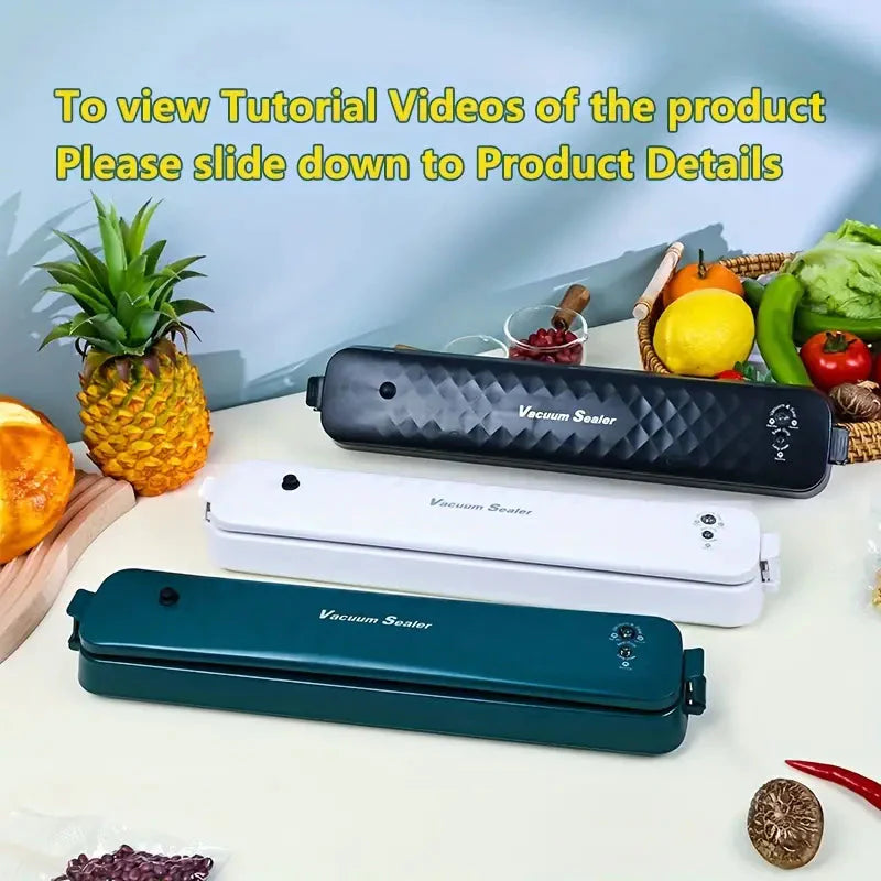 Home Automatic Food Sealer System-Dual Mode (Sealed & Vacuum) __stock:200 Kitchen & Dining refund_fee:1200 Warranty