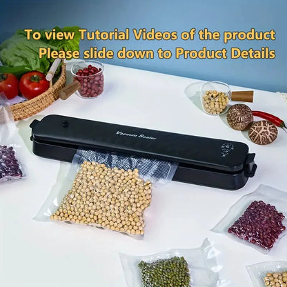 Home Automatic Food Sealer System-Dual Mode (Sealed & Vacuum) __stock:200 Kitchen & Dining refund_fee:1200 Warranty