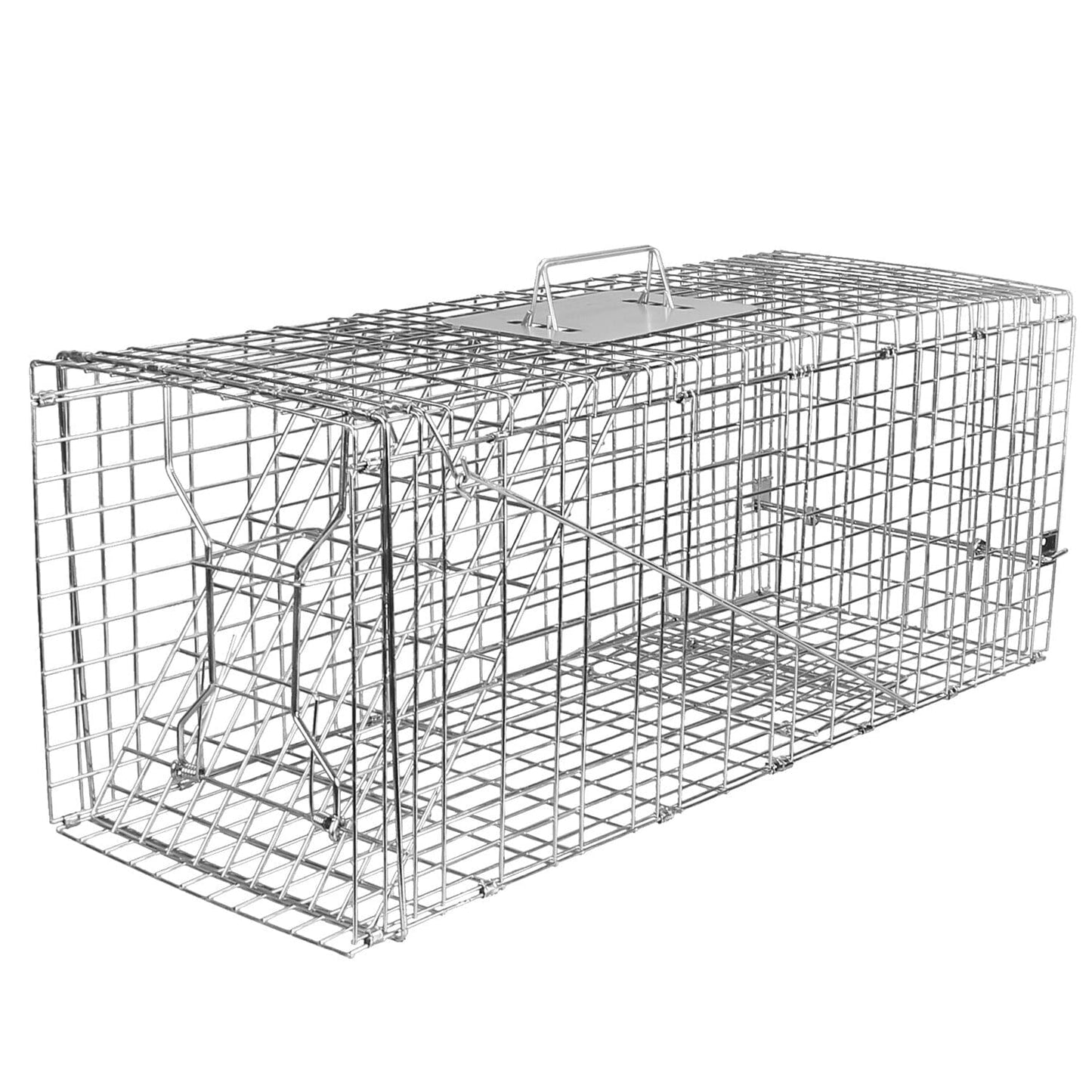 Humane Catch Release Live Animal Collapsible Galvanized Wire Trap Cage __stock:50 Pest Control refund_fee:1800