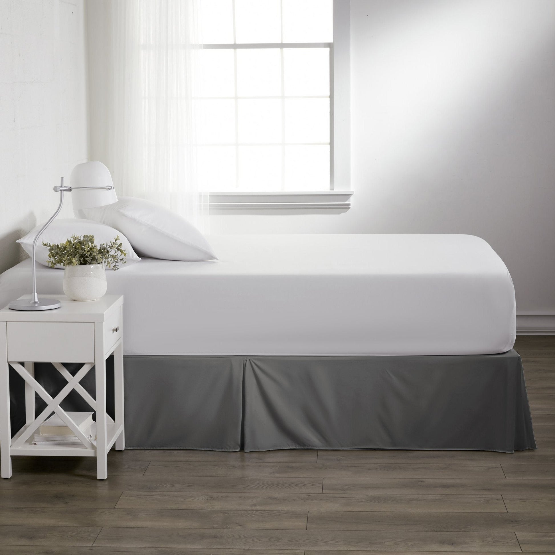 Hypoallergenic Pleated Premium Solid Bed Skirt __label2:BOGO 30% OFF Bedding Low stock refund_fee:1200