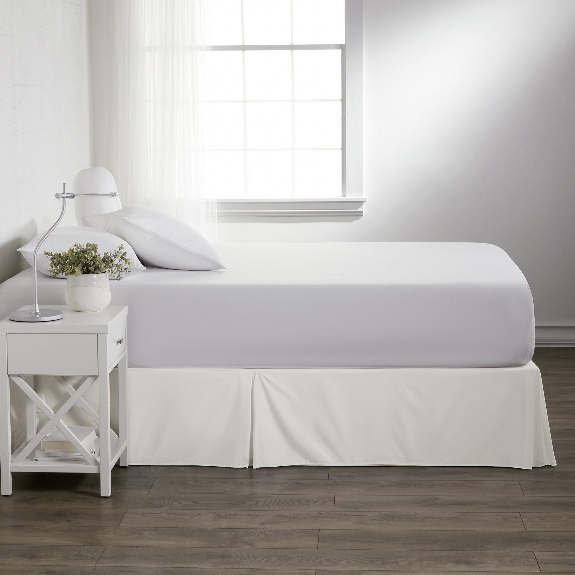 Hypoallergenic Pleated Premium Solid Bed Skirt __label2:BOGO 30% OFF Bedding Low stock refund_fee:1200