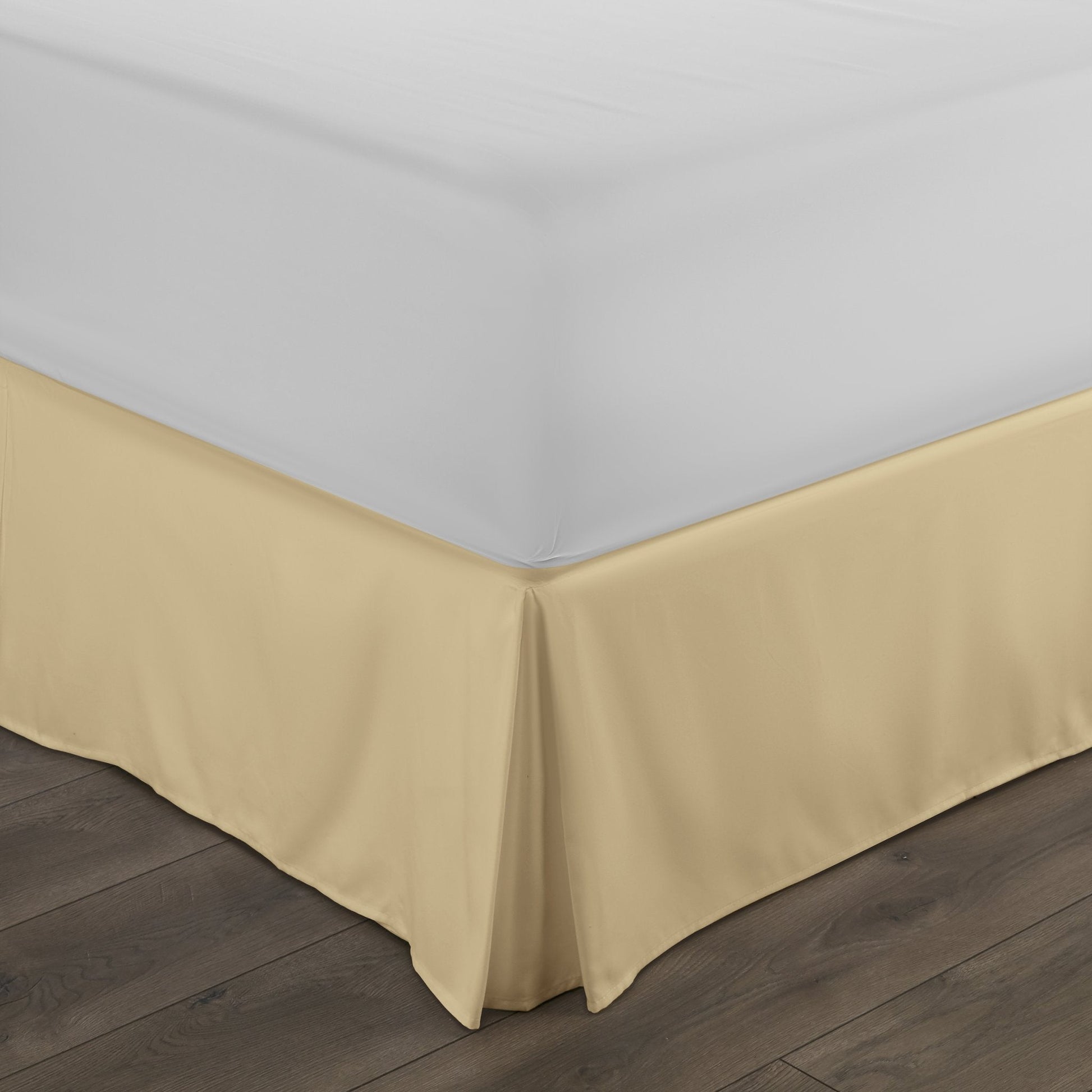 Hypoallergenic Pleated Premium Solid Bed Skirt Gold __label2:BOGO 30% OFF Bedding Low stock refund_fee:1200