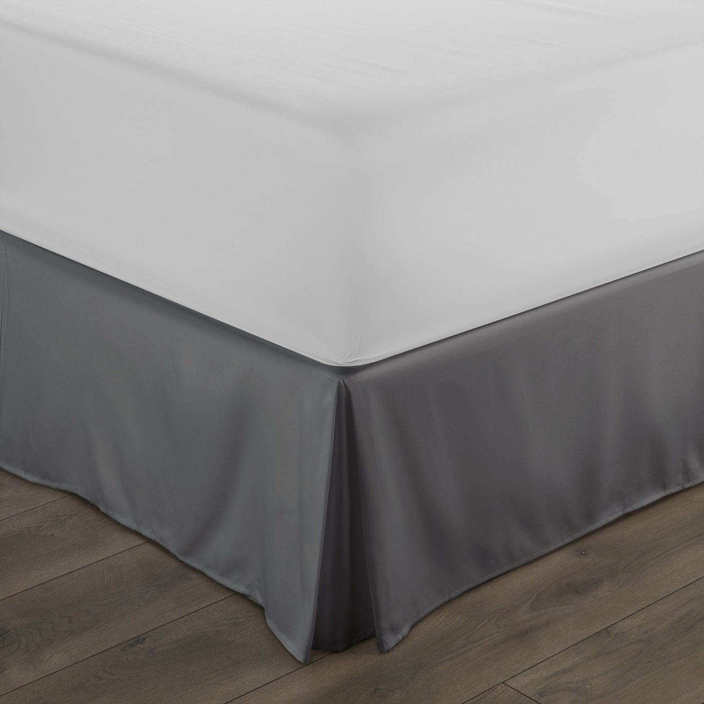 Hypoallergenic Pleated Premium Solid Bed Skirt Gray __label2:BOGO 30% OFF Bedding Low stock refund_fee:1200