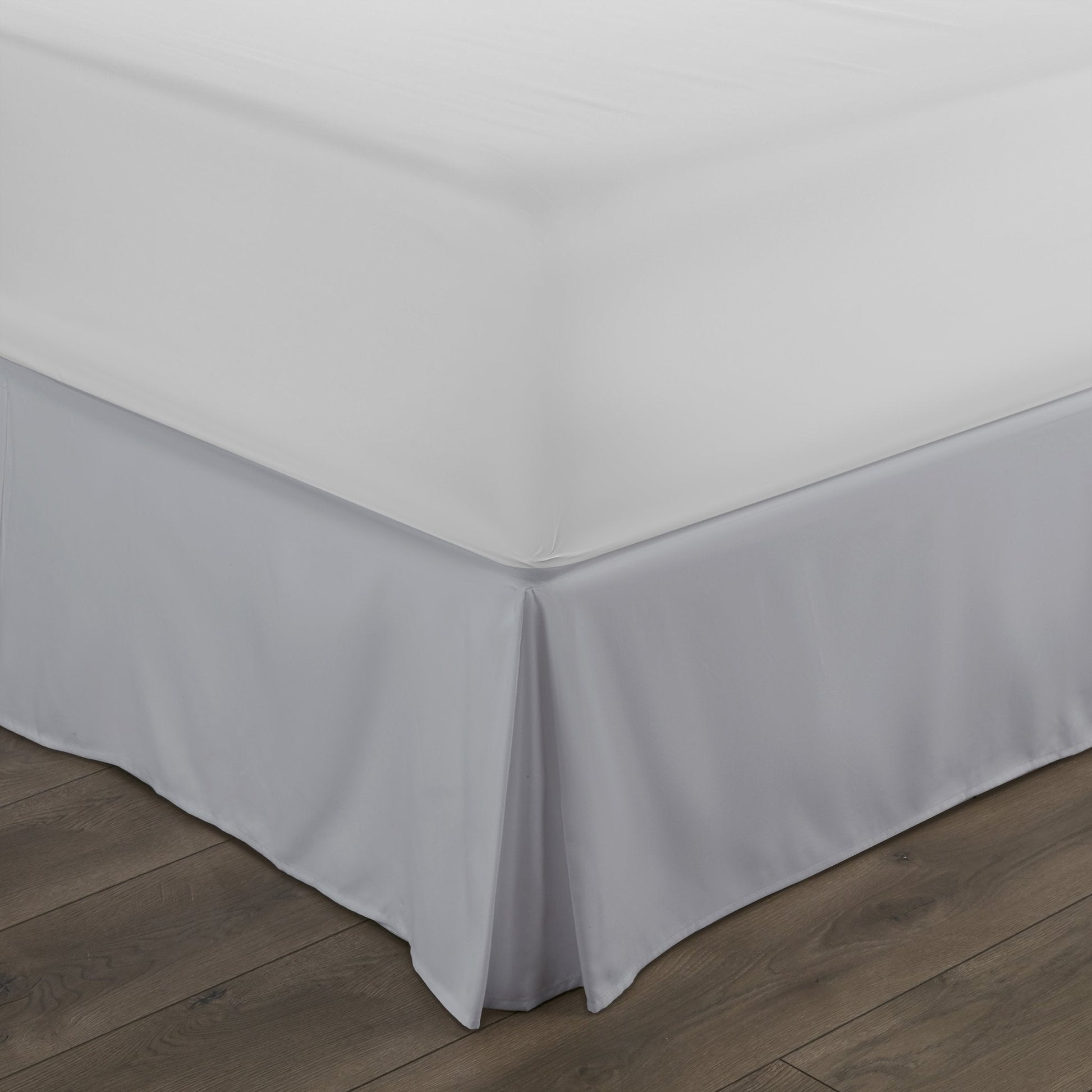 Hypoallergenic Pleated Premium Solid Bed Skirt Light Gray __label2:BOGO 30% OFF Bedding Low stock refund_fee:1200