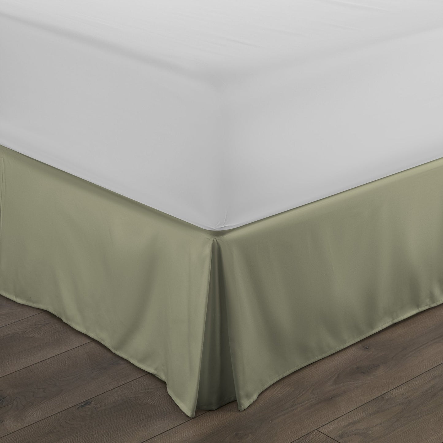 Hypoallergenic Pleated Premium Solid Bed Skirt Sage __label2:BOGO 30% OFF Bedding Low stock refund_fee:1200