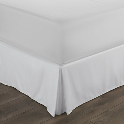 Hypoallergenic Pleated Premium Solid Bed Skirt White __label2:BOGO 30% OFF Bedding Low stock refund_fee:1200