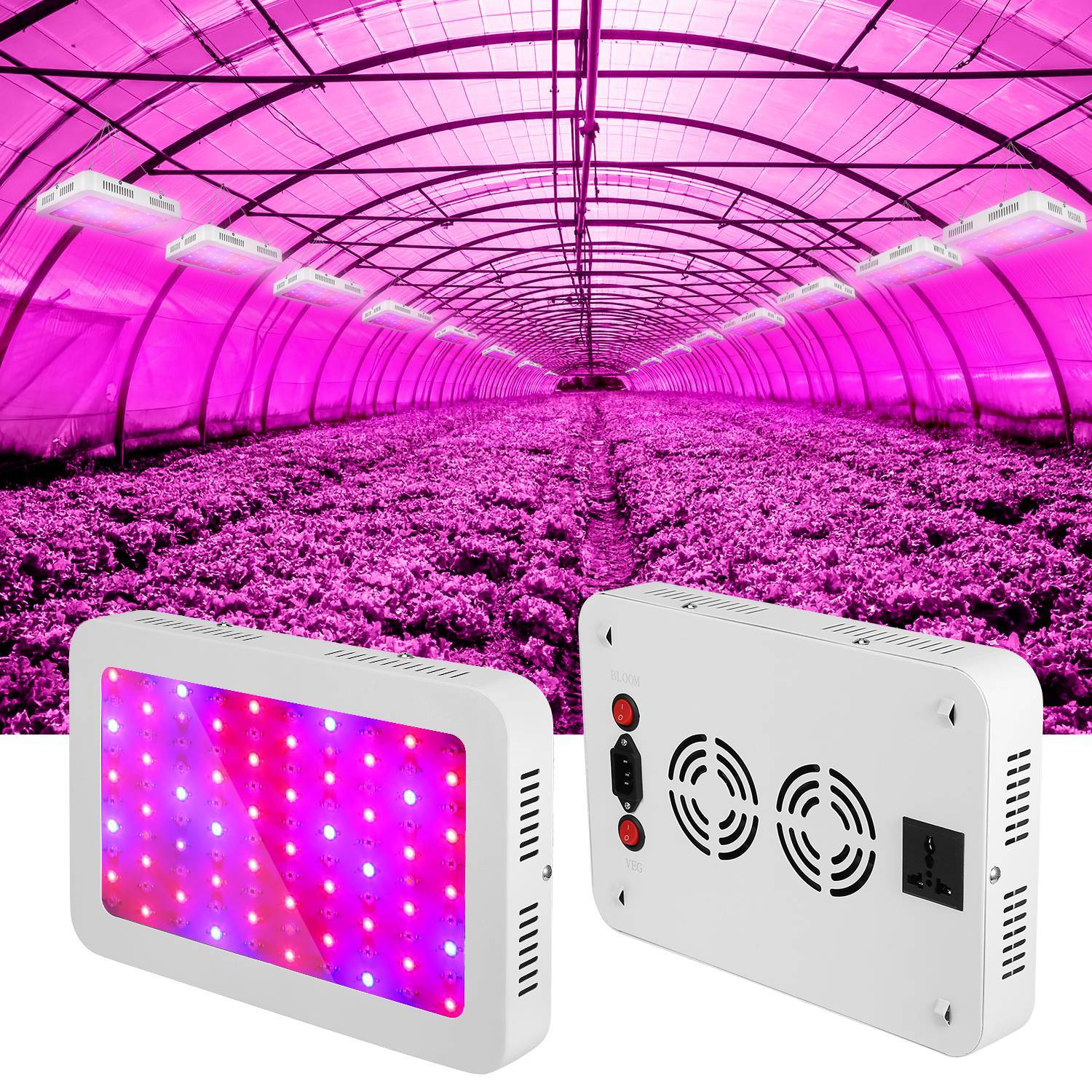 iMountek LED Plant Grow Lights 1000W __stock:150 Garden & Patio refund_fee:2200 Warranty