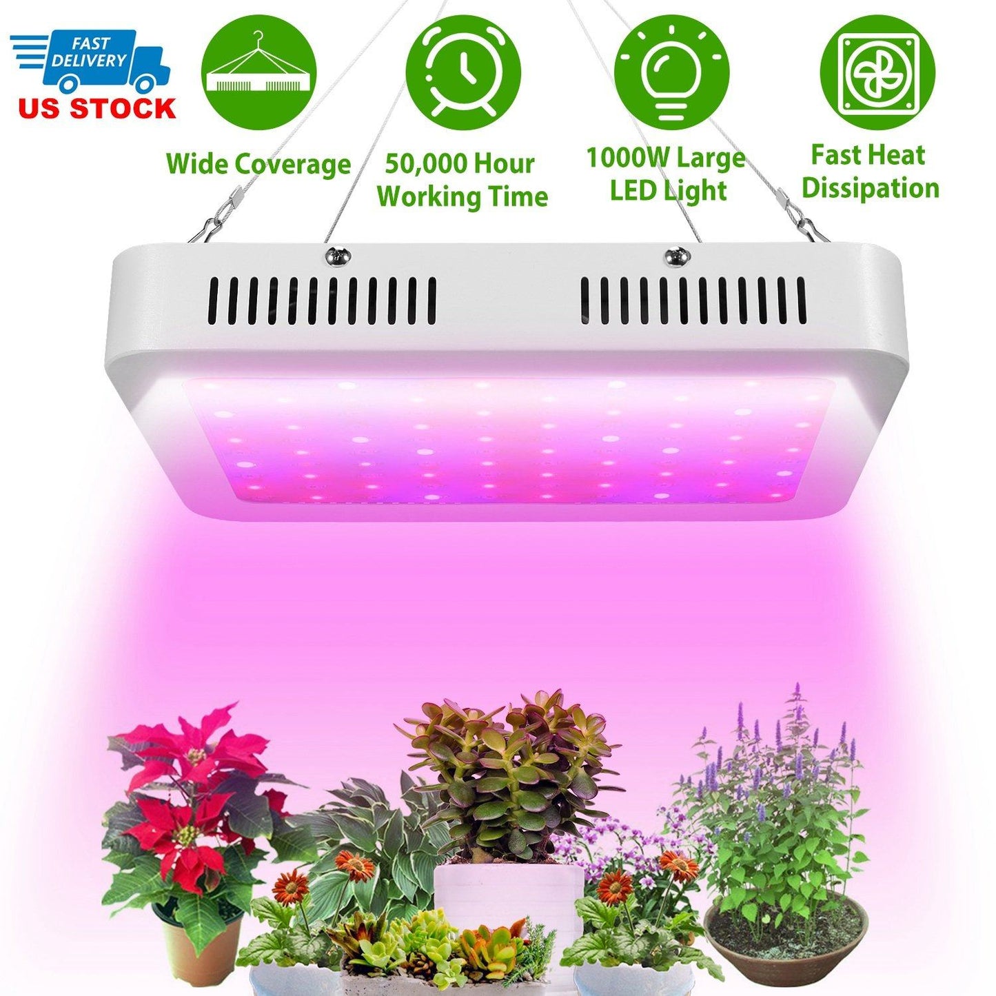 iMountek LED Plant Grow Lights 1000W __stock:150 Garden & Patio refund_fee:2200 Warranty