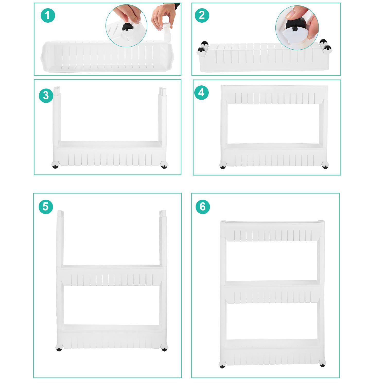 iMounTEK Slim Storage Cart __stock:50 Closet & Storage Low stock refund_fee:1800