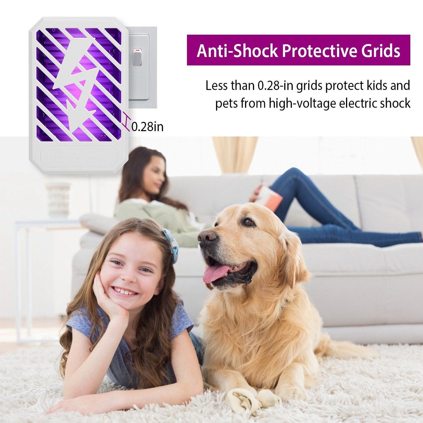 Indoor Plug In Bug Electric Zapper __stock:50 Low stock Pest Control refund_fee:1200 Warranty