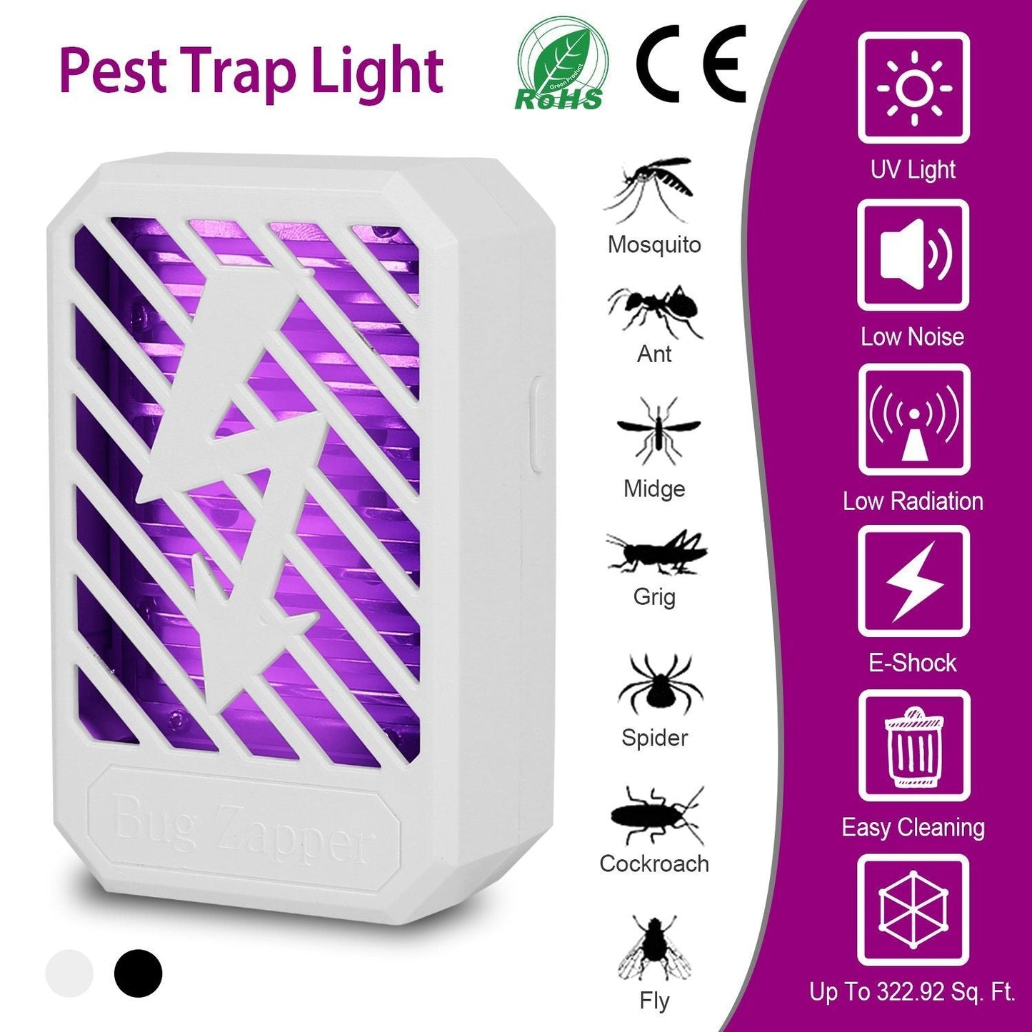 Indoor Plug In Bug Electric Zapper __stock:50 Low stock Pest Control refund_fee:1200 Warranty