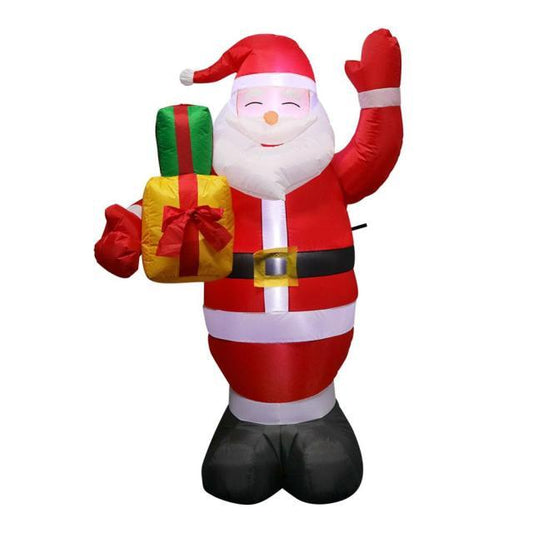 Inflatable Santa Claus and Snowman Night Light Figure Santa __stock:100 Holiday Decor & Apparel refund_fee:1800