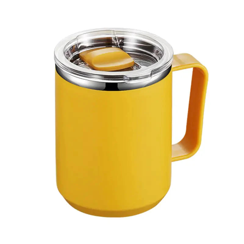 Insulated Stainless Steel Coffee Mug Yellow __stock:200 Kitchen & Dining refund_fee:800