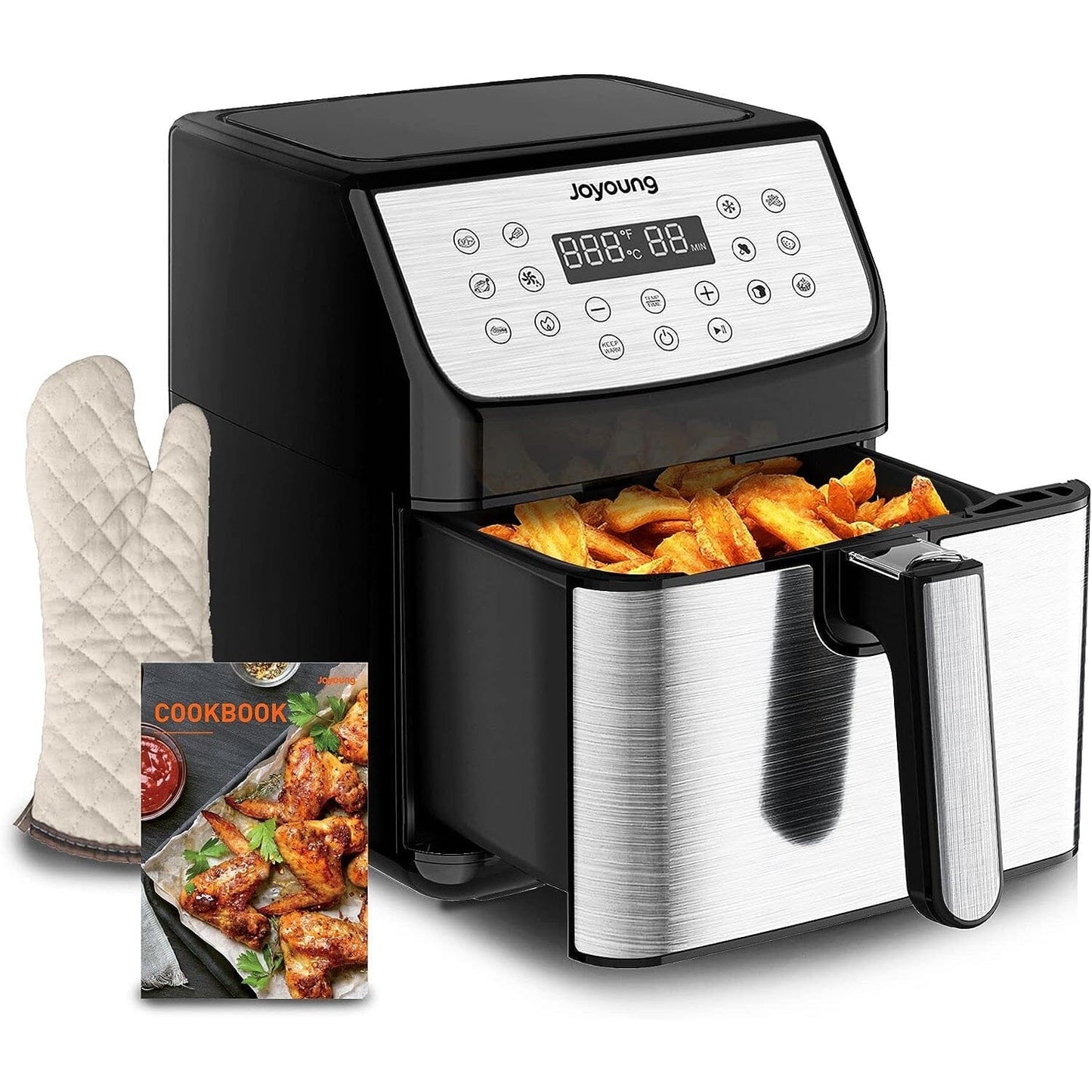 JOYOUNG Air Fryer 5.8QT Detachable Double Basket Air Fryer __stock:50 Kitchen & Dining refund_fee:2200 Warranty