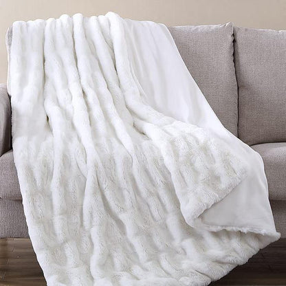 Juniper Faux Fur 50" x 70" Throw Blanket __label2:BOGO 30% OFF __stock:200 Bedding refund_fee:1800