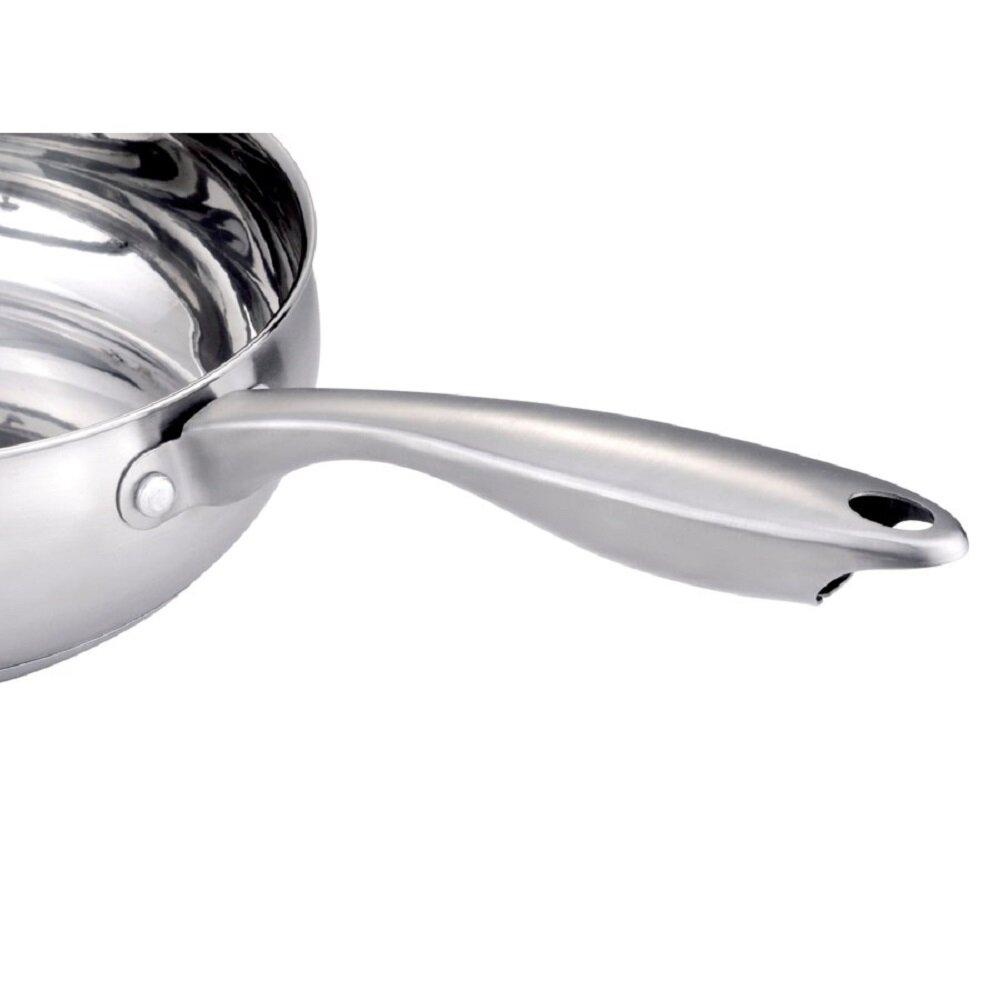 J&V Textiles Stainless Cookware 9.5-inch Fry Pan with Lid __stock:600 Kitchen & Dining refund_fee:1200