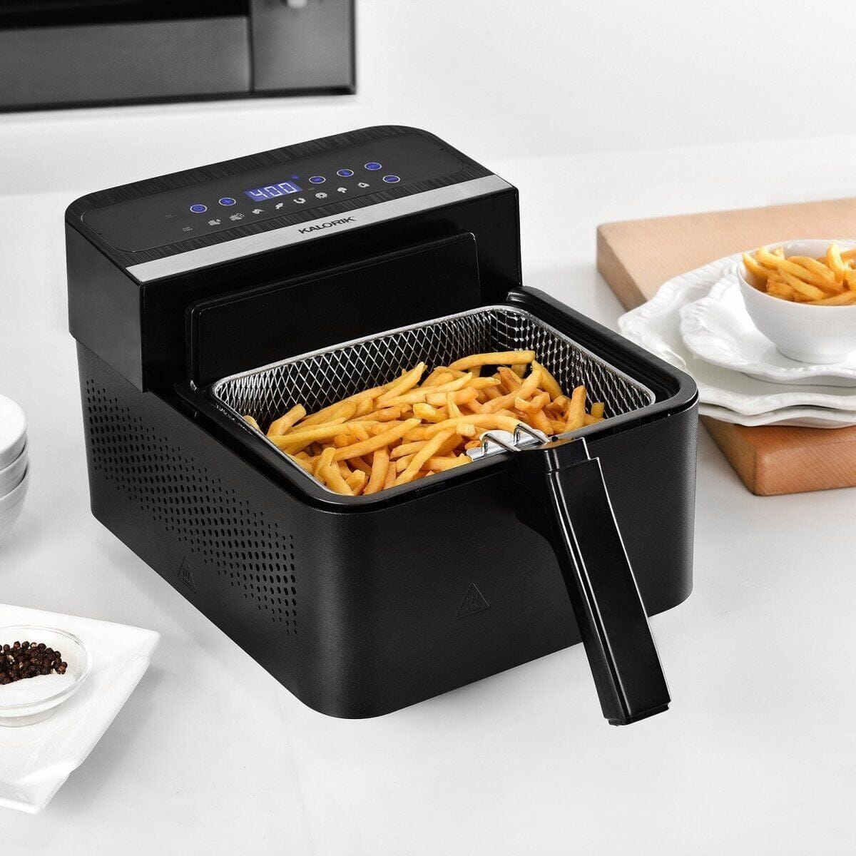 Kalorik 2-in-1 Digital Air and Deep Fryer __stock:150 Kitchen & Dining refund_fee:2200 Warranty