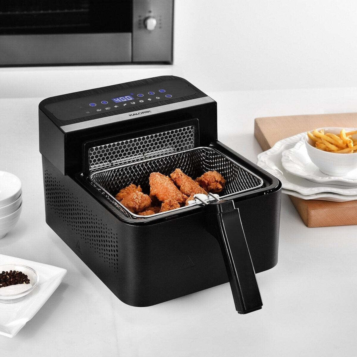 Kalorik 2-in-1 Digital Air and Deep Fryer __stock:150 Kitchen & Dining refund_fee:2200 Warranty