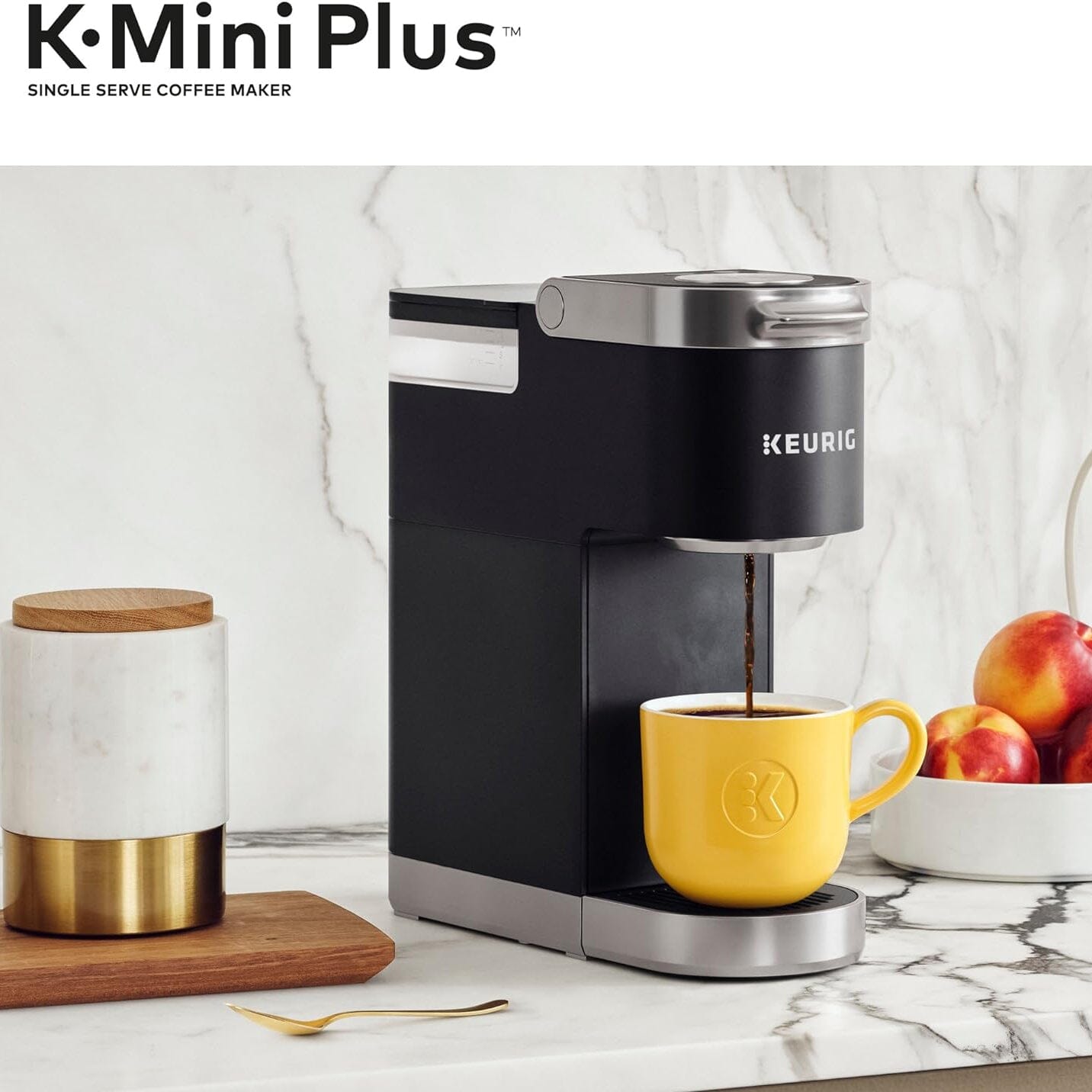 Keurig K-Mini Plus Single Serve K-Cup Pod Coffee Maker __stock:50 Kitchen & Dining Low stock refund_fee:2200 Refurbished Warranty