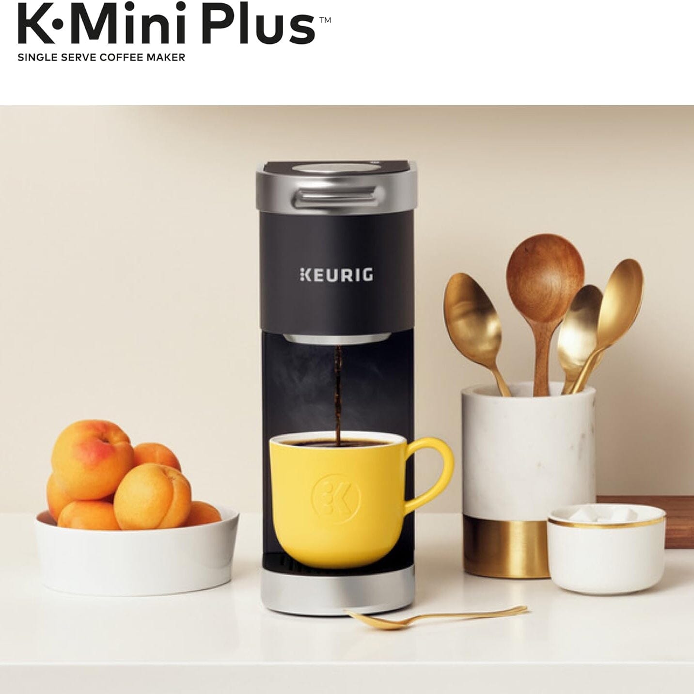 Keurig K-Mini Plus Single Serve K-Cup Pod Coffee Maker __stock:50 Kitchen & Dining Low stock refund_fee:2200 Refurbished Warranty