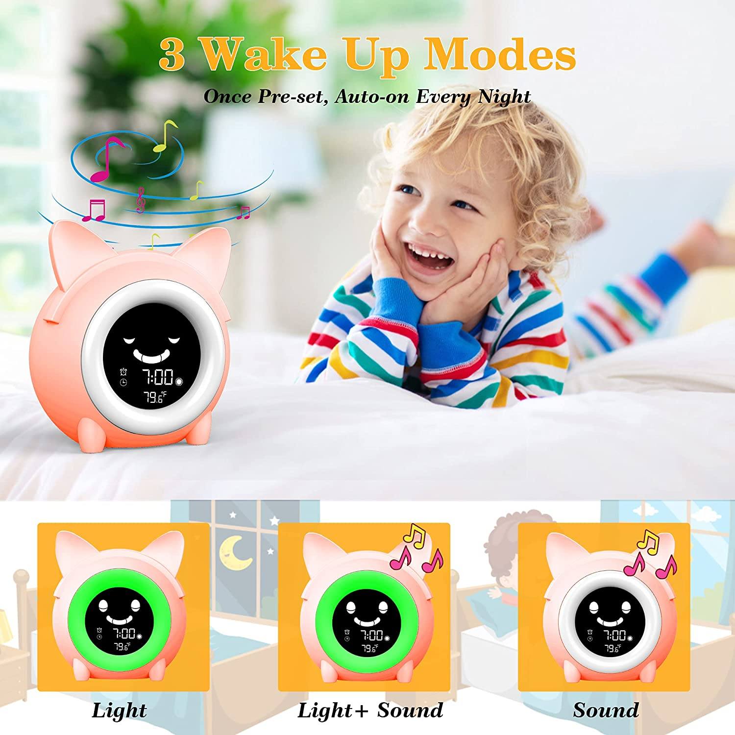 Kids Digital Alarm Clock with Night Light __stock:200 Household Appliances refund_fee:1200 Warranty