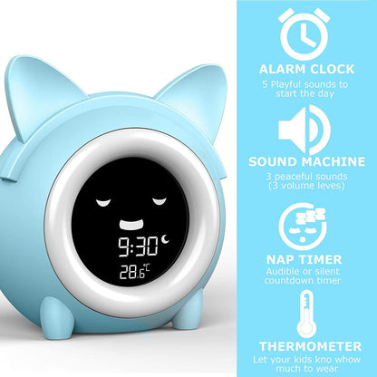 Kids Digital Alarm Clock with Night Light __stock:200 Household Appliances refund_fee:1200 Warranty