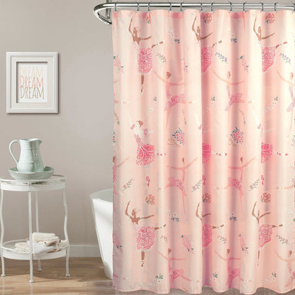 Kidz Mix Dancing Ballerinas Shower Curtain __stock:50 Bath refund_fee:1200