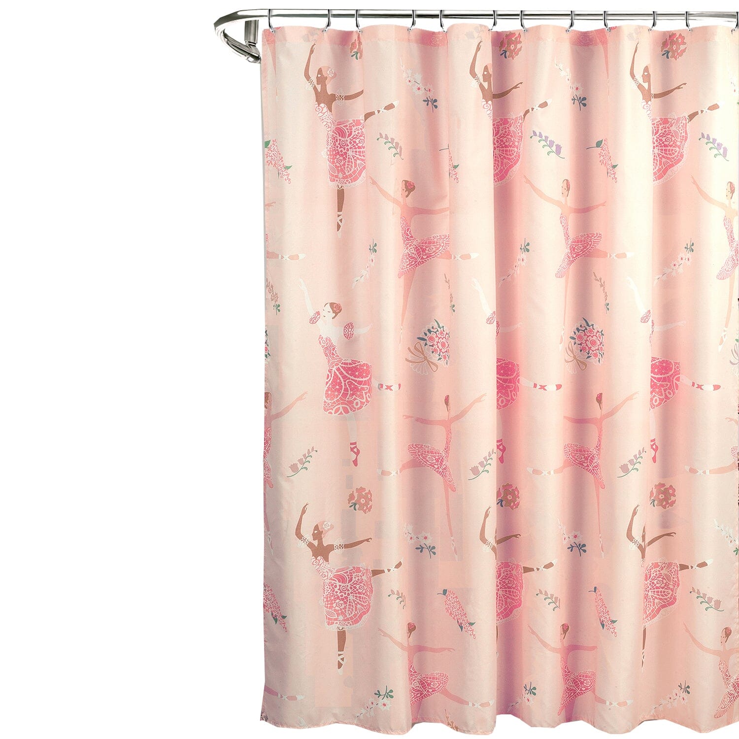 Kidz Mix Dancing Ballerinas Shower Curtain __stock:50 Bath refund_fee:1200