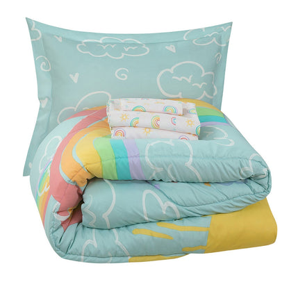 Kidz Mix Rainbow Clouds Bed in a Bag __label2:BOGO 30% OFF __stock:100 Bedding refund_fee:1800