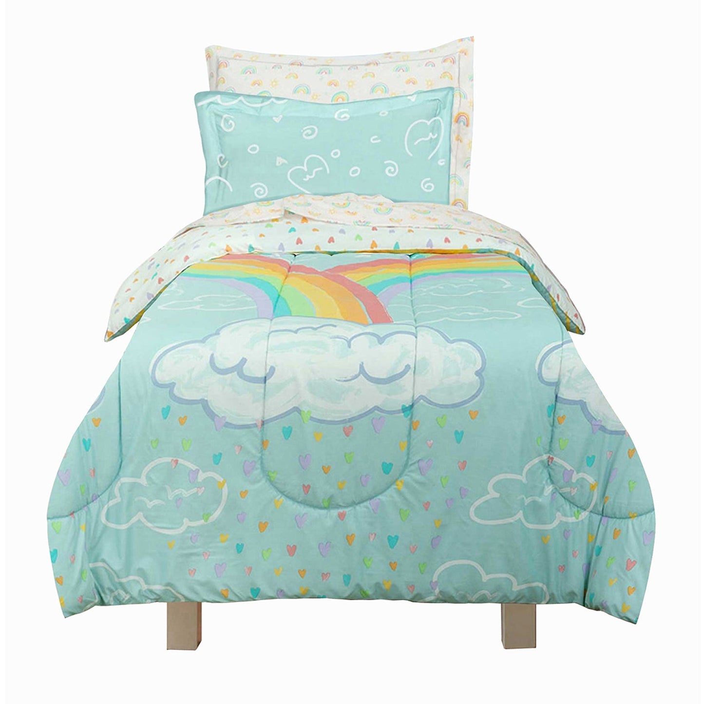 Kidz Mix Rainbow Clouds Bed in a Bag __label2:BOGO 30% OFF __stock:100 Bedding refund_fee:1800