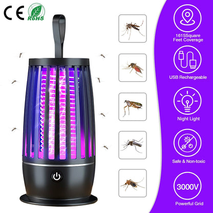 Killer Lamp Bug Zapper with Night Light Strap Mosquito Catcher __stock:50 Pest Control refund_fee:1200 Warranty