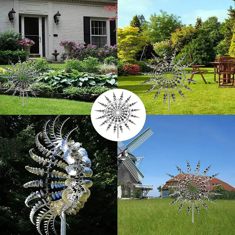 Kinetic Wind Sculptures & Spinners 3D Wind Spinner Wind Powered Wind Art __stock:200 Garden & Patio refund_fee:1200