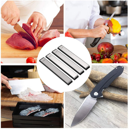 Kitchen Chef Knife Sharpener Fixed Rotation Angle with 4 Whetstones Kitchen & Dining refund_fee:1800