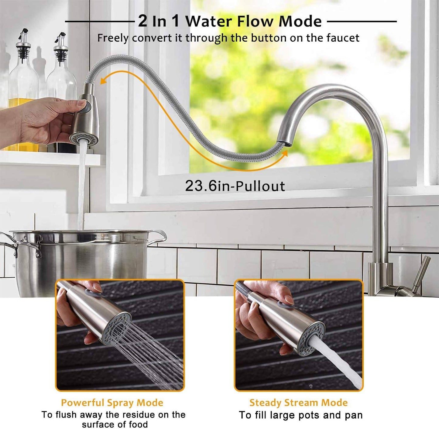 Kitchen Faucets Single Handle Kitchen __stock:300 Home Improvement refund_fee:1800