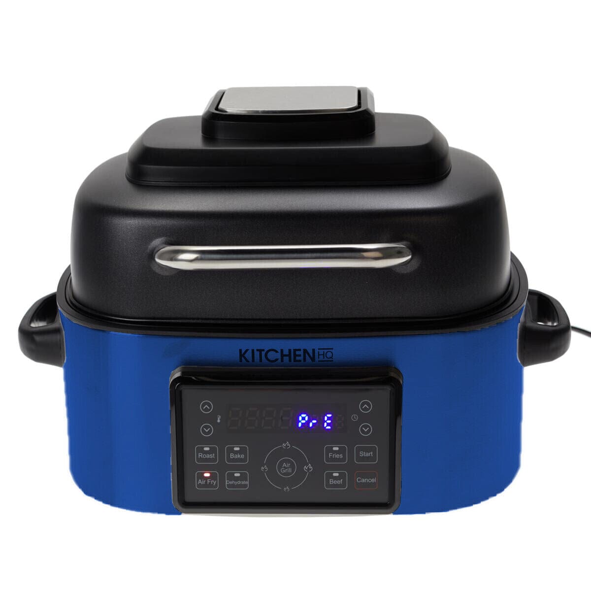 Kitchen HQ 7-in-1 Air Fryer Grill with Accessories (Refurbished) Blue __stock:50 Kitchen & Dining refund_fee:2200 Refurbished Warranty