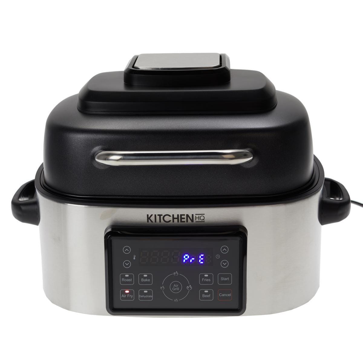 Kitchen HQ 7-in-1 Air Fryer Grill with Accessories (Refurbished) Silver __stock:50 Kitchen & Dining refund_fee:2200 Refurbished Warranty