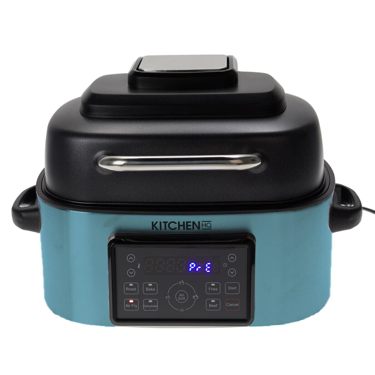 Kitchen HQ 7-in-1 Air Fryer Grill with Accessories (Refurbished) Turquoise __stock:50 Kitchen & Dining refund_fee:2200 Refurbished Warranty