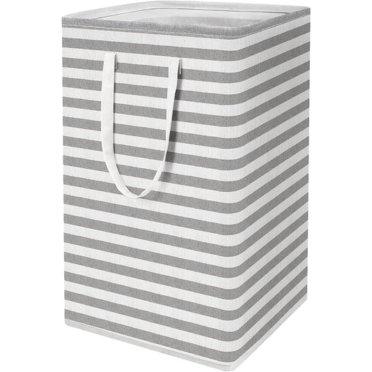 Large Foldable Tall Laundry Basket Storage Basket Gray __stock:200 Closet & Storage refund_fee:1200