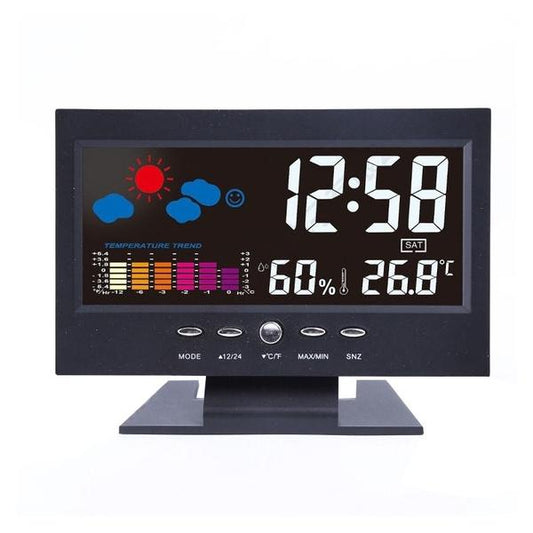 LCD Color Screen Digital Backlight Snooze Alarm Clock __stock:200 Household Appliances refund_fee:800