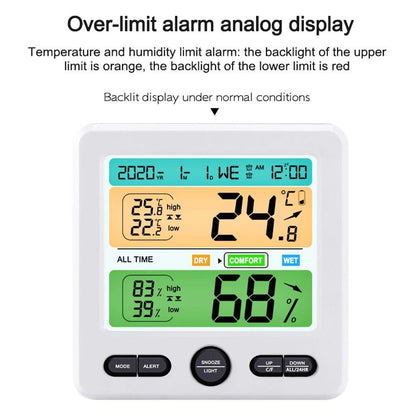 LCD Display Wall-Mounted Desktop Indoor High-Precision Temperature and Humidity Meter __stock:200 Household Appliances refund_fee:1200