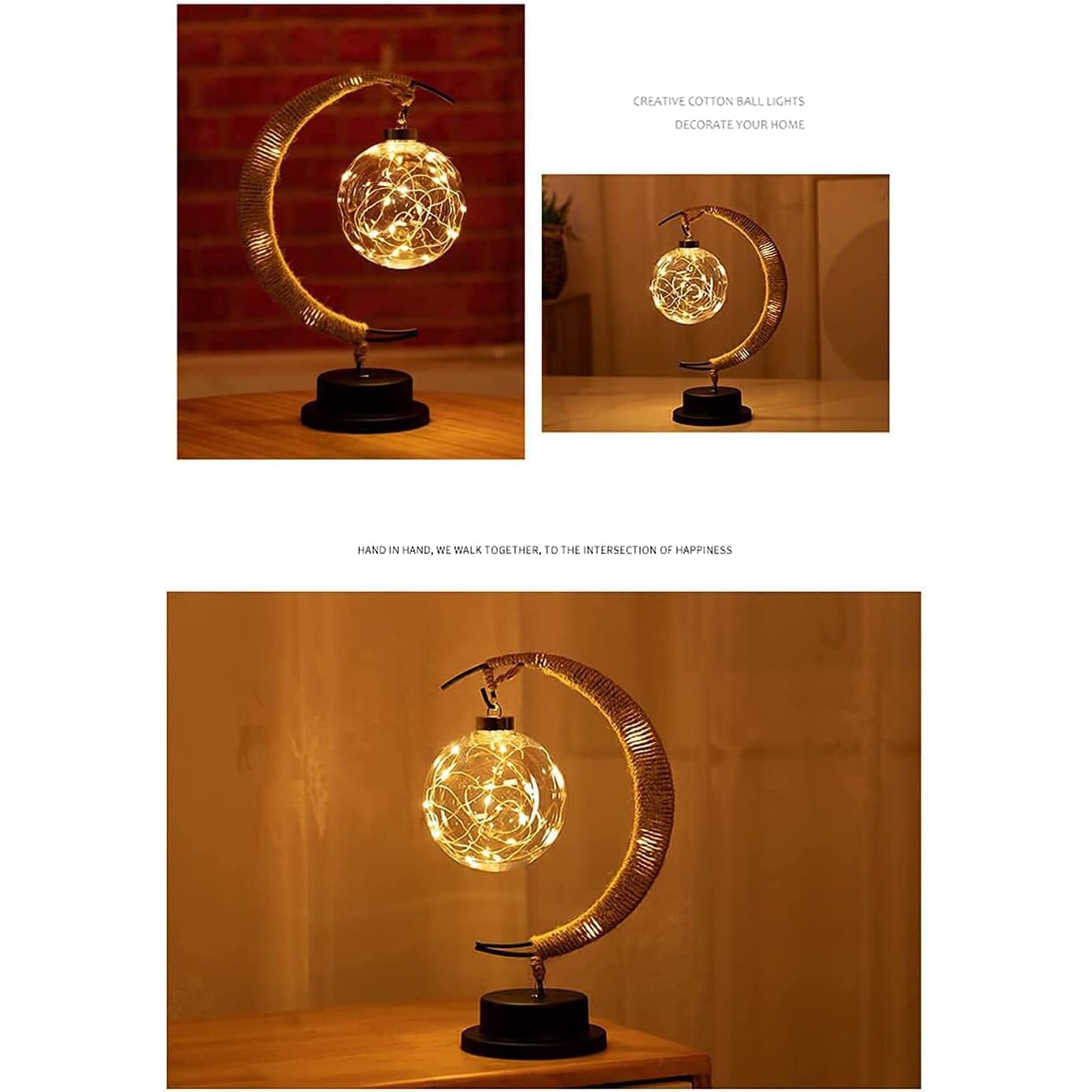 LED Ball Lamp Wrought Iron Moon Lamp __stock:200 Indoor Lighting refund_fee:1200 Warranty