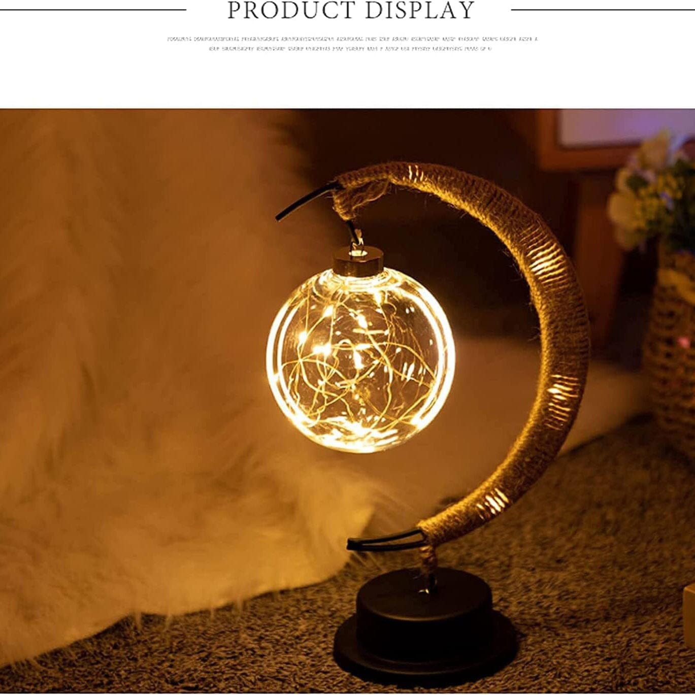 LED Ball Lamp Wrought Iron Moon Lamp __stock:200 Indoor Lighting refund_fee:1200 Warranty