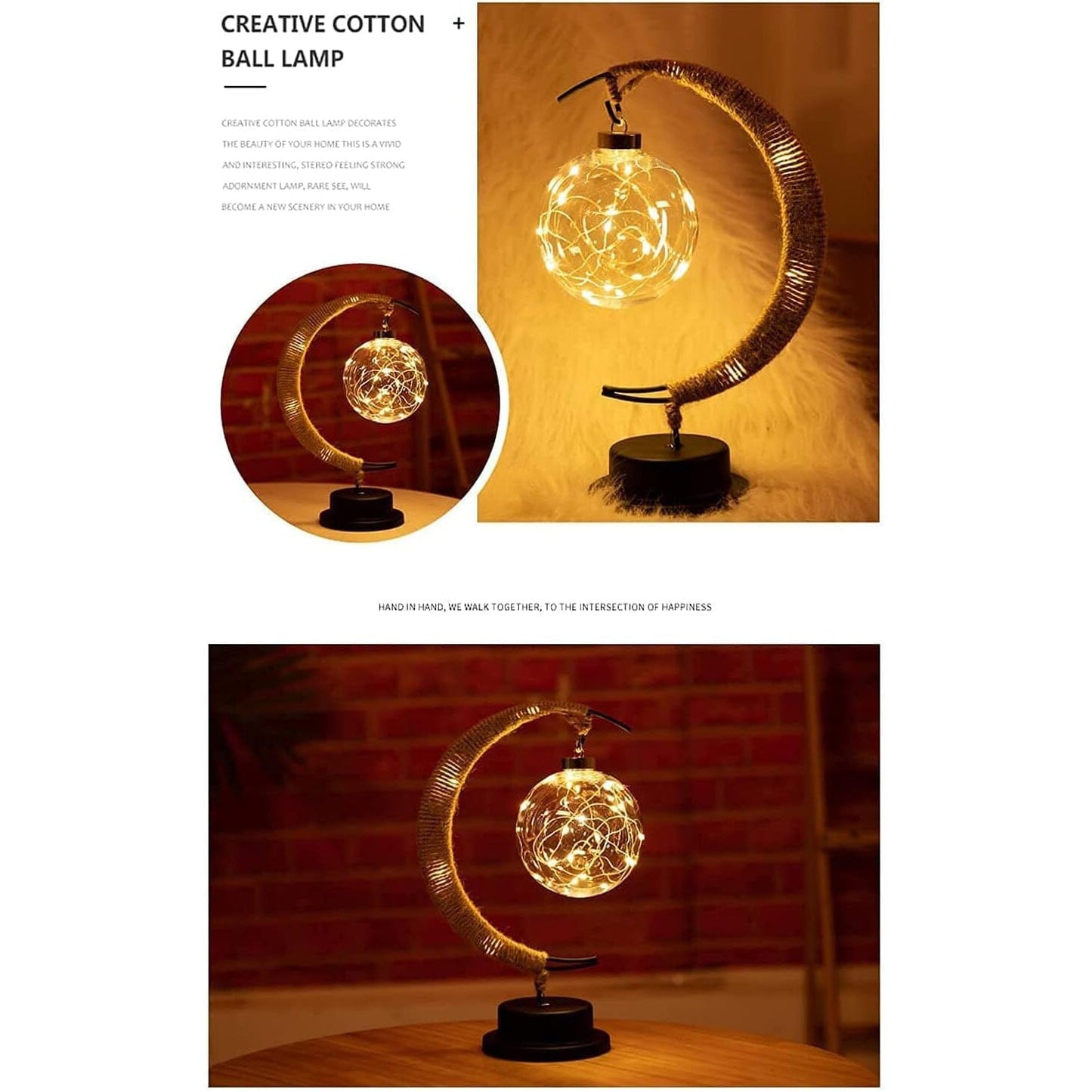 LED Ball Lamp Wrought Iron Moon Lamp __stock:200 Indoor Lighting refund_fee:1200 Warranty