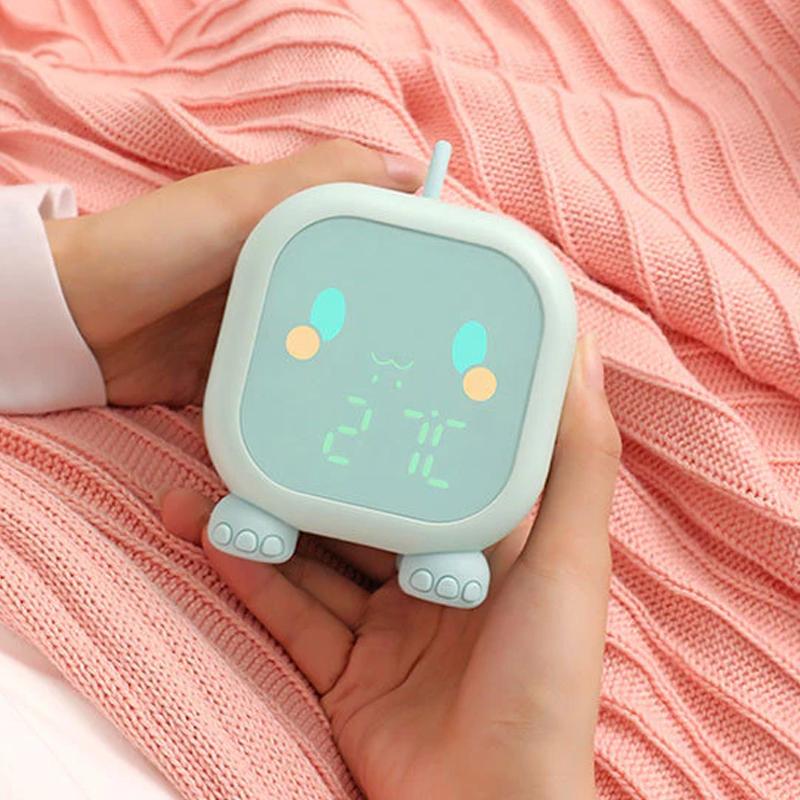 Led Cartoon Alarm Clock Voice Control Digital __stock:500 Household Appliances refund_fee:1200