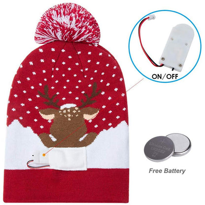 LED Christmas Knitted Hat __stock:100 Holiday Decor & Apparel refund_fee:800