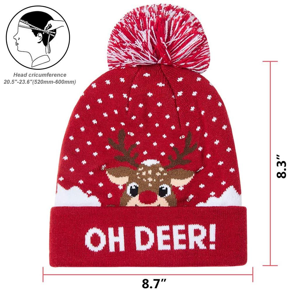 LED Christmas Knitted Hat __stock:100 Holiday Decor & Apparel refund_fee:800